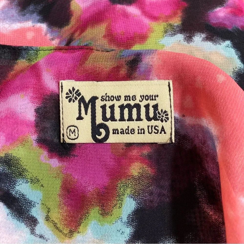 Show Me Your MuMu Estella Topslip Pink Posse Floral Tank Medium